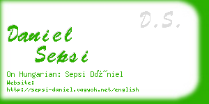 daniel sepsi business card